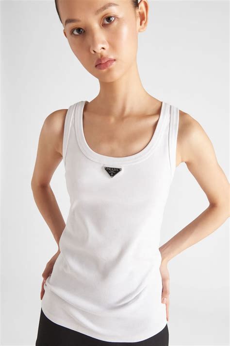 womens prada vest|grayed Prada tank top.